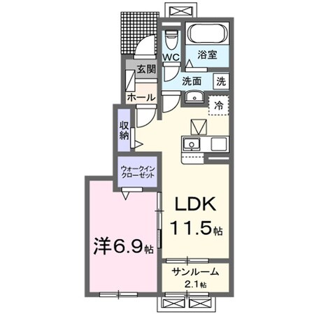 ヒカルサ富山水橋の物件間取画像